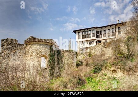 Melnik, Bulgaria, immagine HDR Foto Stock