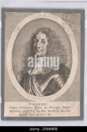 Philipp, Pfalzgraf e Principe di Sulzbach 1664/1725 Foto Stock