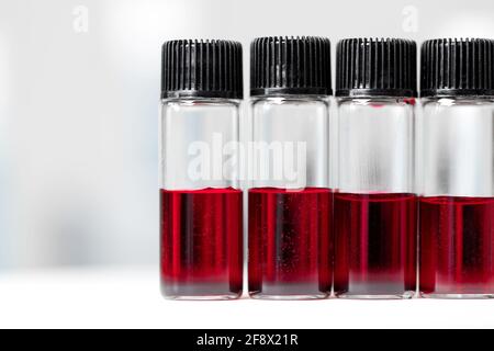 sfondo di campioni di sangue normale Foto Stock