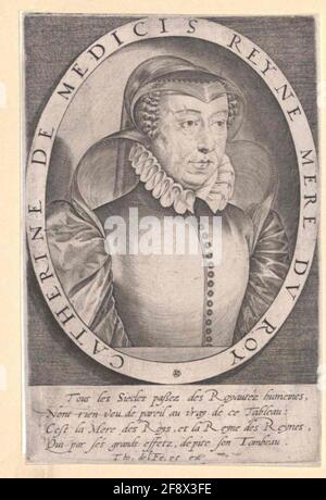 Katharina de' Medici, Regina di Francia Stecher: Leu, Thomas de Foto Stock