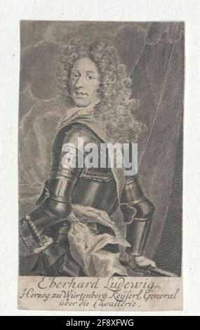 Eberhard IV. Ludwig, Duca di Württemberg 1701/1750 Foto Stock