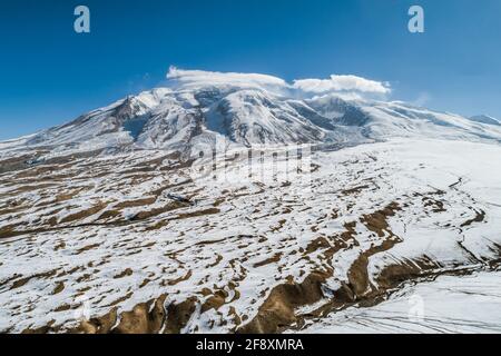 Fotografia aerea dello scenario naturale di Muztagh ATA Foto Stock