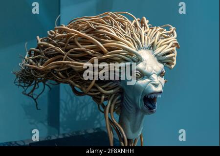 Mostro della Sirenetta Screaming Sea creature modello da Harry Potter e il calice di fuoco. Warner Bros Studio Tour, Leavesden, Londra, Regno Unito Foto Stock