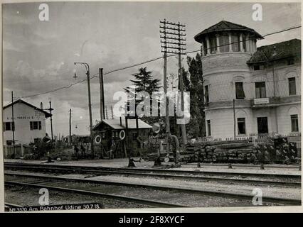 Alla stazione Udine 30.7.18. . Foto Stock