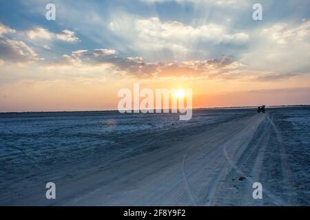 Little Rann di Kutch, Gujarat, India Foto Stock