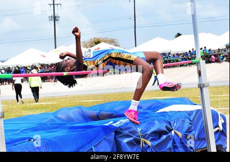 Barbados Scuola primaria Concorso atletico Foto Stock