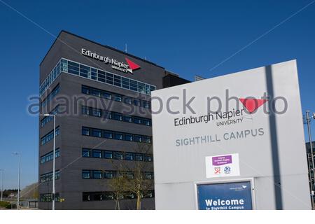 Università di Edimburgo Napier, campus di Sighthill, Edimburgo, Scozia Foto Stock