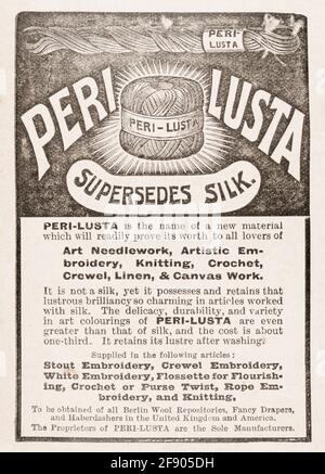 Vecchi vestiti vittoriani di carta da giornale vintage / pubblicità di moda dal 1901 - standard pre pubblicità. Pubblicità di abbigliamento vecchio, pubblicità di moda vecchio. Foto Stock