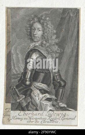 Eberhard IV. Ludwig, Duca di Württemberg 1701/1750 Foto Stock