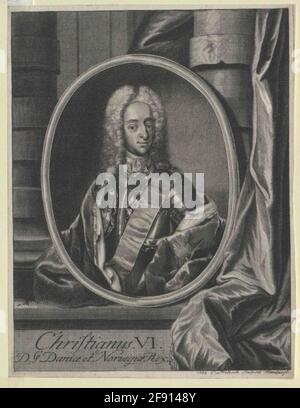 Christian VI., Re di Danimarca. Foto Stock