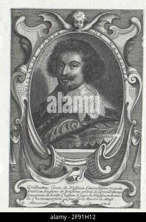 Wilhelm, Conte di Nassau-Siegen Editore: Moncornet, Baltazardatting: 1632/1642 Foto Stock