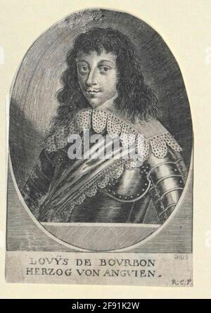 Condé, Ludovico Principe di Borbone Stecher: Custos, Rapha Datteen: 1640/1650 Foto Stock