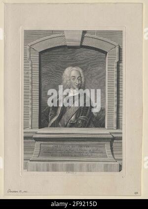Christian VI., Re di Danimarca Stecher: Prißler, Johann MartiDatting: 1768/1770 Foto Stock