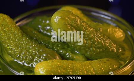 Foto del tegagliolo verde in vaso di vetro, ripresa ravvicinata Foto Stock