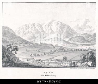 NZE.. Lo Schneeberg. Foto Stock