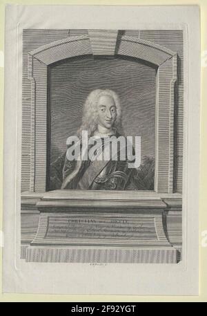 Christian VI., Re di Danimarca Stecher: Prißler, Johann MartiDatting: 1768/1770 Foto Stock