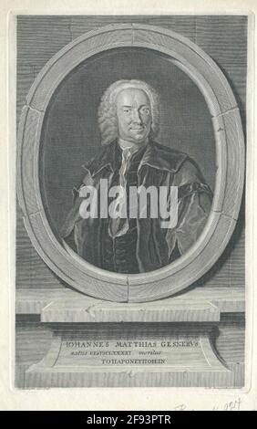 Gesner, Johann Matthias Pittore: Reibenstein, F. Stech: Bernigeroth, Johann Martinverlag: Fritsch, Caspar d. Ä. (Vedova), e Bernhard Christoph Breitkopf Foto Stock