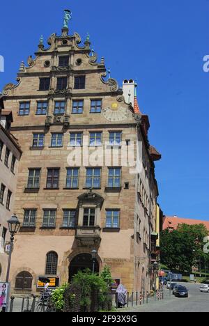 City Museum, Stadtmuseum Fembohaus, Norimberga, Baviera, Germania Foto Stock