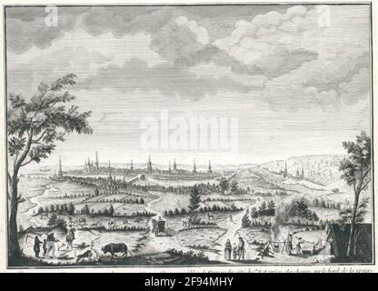 Vista di Sizran sul lato del sentiero preso sul bordo del Tietel Auch in Kyrill. Schrift Foto Stock