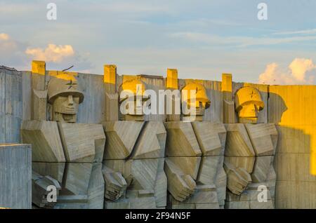 Monumento dell'amicizia sovietica bulgara a Varna, Bulgaria Foto Stock