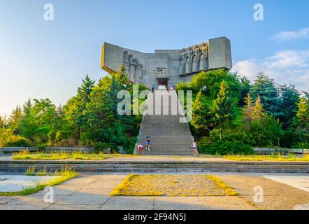 Monumento dell'amicizia sovietica bulgara a Varna, Bulgaria Foto Stock