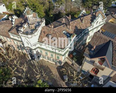 Museo e Casa in cui lo scrittore Hermann Hesse soggiornò Montagnola in Svizzera Foto Stock