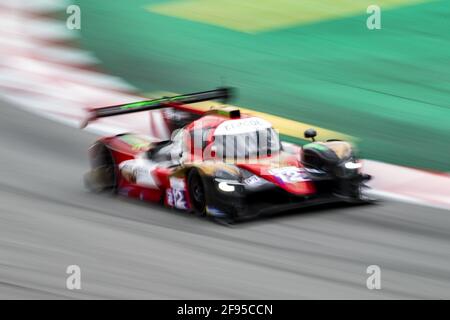 Montmelo, vicino a Barcellona, Spagna. 16 Apr 2021. 12 Hauser David (lux), Hauser Gary (lux), Cloet Tom (bel), Racing Experience, Duqueine M30 - D08 - Nissan, azione durante la 2021 4 ore di Barcellona, 1° round della 2021 European le Mans Series, dal 15 al 17 aprile 2021 sul circuito di Barcellona-Catalunya, a Montmelo, vicino a Barcellona, Spagna - Foto Xavi Bonilla/DPPI/LiveMedia Credit: Agenzia indipendente per la fotografia/Alamy Live News Foto Stock