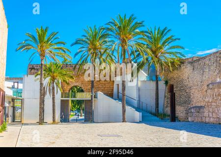 Una vecchia fortezza che ospita il museo d'arte es Baluard a Palma di Maiorca, Spagna Foto Stock