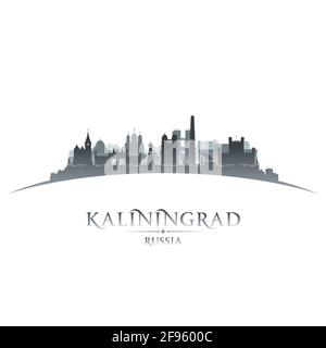 Kaliningrad Russia profilo skyline città. Illustrazione vettoriale Illustrazione Vettoriale