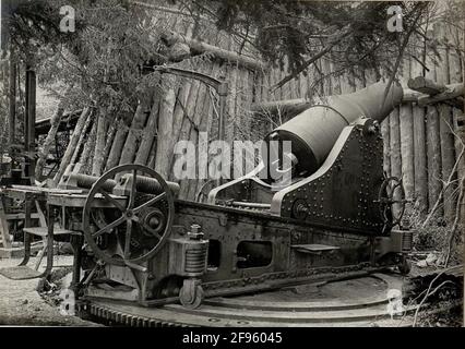 Conquistata Malta italiana di 28 cm al Borcrasso. Registrato il 22 maggio 1916.. Foto Stock