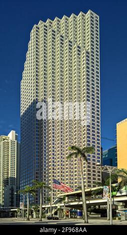 Biscayne Boulevard. Centro di Miami. Florida. STATI UNITI Foto Stock