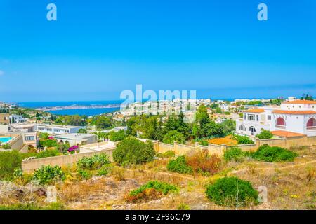 Veduta aerea di Mellieha, Malta Foto Stock