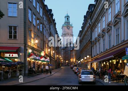 Svezia, Stoccolma, Storkyrkobrinken Foto Stock