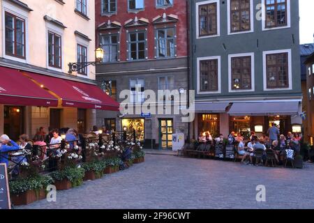 Svezia, Stoccolma, Stortorget Foto Stock