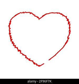 Cornice cuore di San Valentino Illustrazione Vettoriale