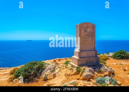 Costa maltese vicino ai templi di Hagar Qim e Mjandra Foto Stock