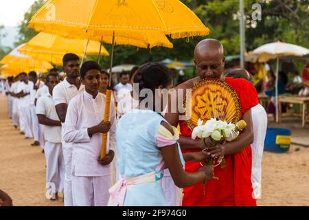 Tempio di Kataragama Foto Stock