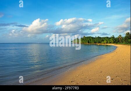 Pau Pau Beach, San Roque, Saipan. Foto Stock