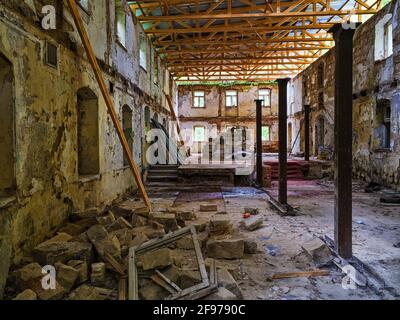 Rovine di Lochmühle, Liebethaler Grund Foto Stock