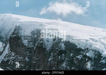 Fotografia aerea dello scenario naturale di Muztagh ATA a Xinjiang, Cina Foto Stock