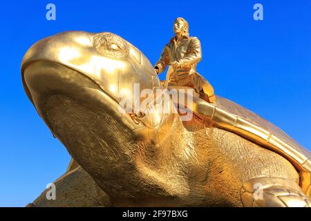 Ricerca di Utopia (2003) dell'artista belga Jan Fabre (1958-) a Nieuwpoort, Belgio Foto Stock