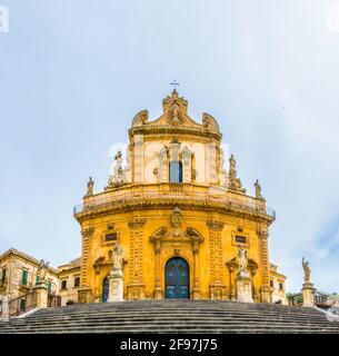 Chiesa di san pietro in Modica, Sicilia, Italia Foto Stock