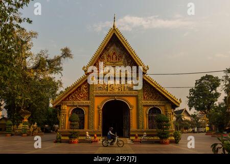 Laos, Vientiane, il tempio di Vat Simuang Foto Stock