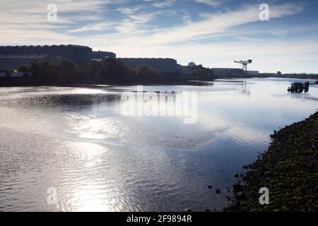 Il fiume Clyde Foto Stock