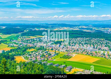 Campagna nei pressi di Berna in Svizzera Foto Stock