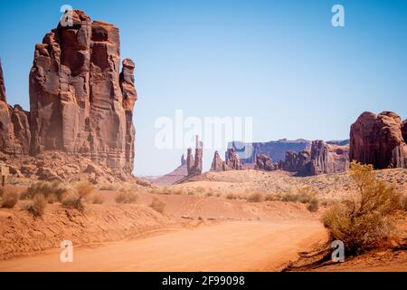 Monument Valley in Utah Oljato - fotografia di viaggio Foto Stock