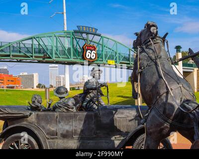 Cyrus Avery Centennial Plaza a Tulsa - USA 2017 Foto Stock