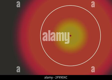 Illustrazione circolare colorata per sfondi, sfondi o striscioni Foto Stock