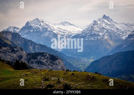 Lo splendido paesaggio delle Alpi svizzere - splendida Svizzera - fotografia di viaggio Foto Stock