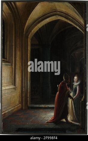 Esther e Mardocheo, 1616. Foto Stock